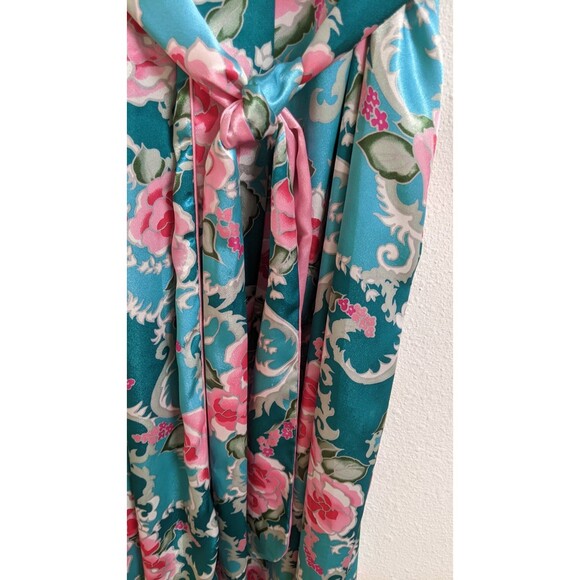 Wmn's CHRISTIAN DIOR Loungewear Saks Fith Avenue Kimono Floral Robe Small - Picture 4 of 9